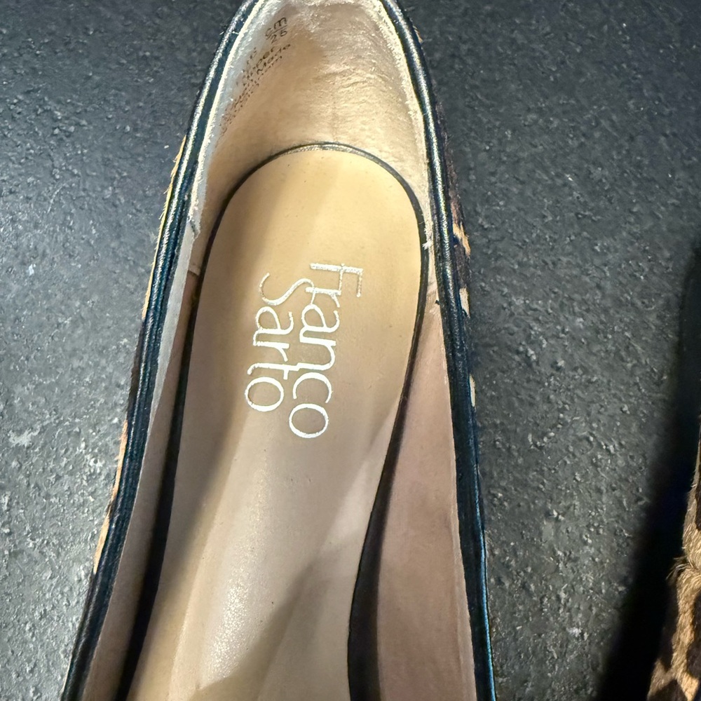 Franco Sarto Leopard Print Flats - Picture 3 of 4